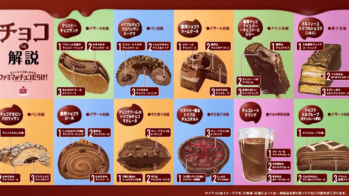 ファミマがチョコだらけ！